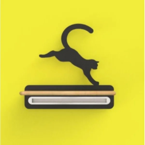 LED Detské nástenné svietidlo s poličkou JUMPING CAT LED/5W/230V