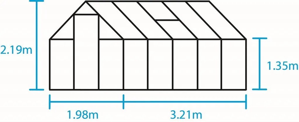 Skleník Halls Qube, Qube 610 / 6.4 m2