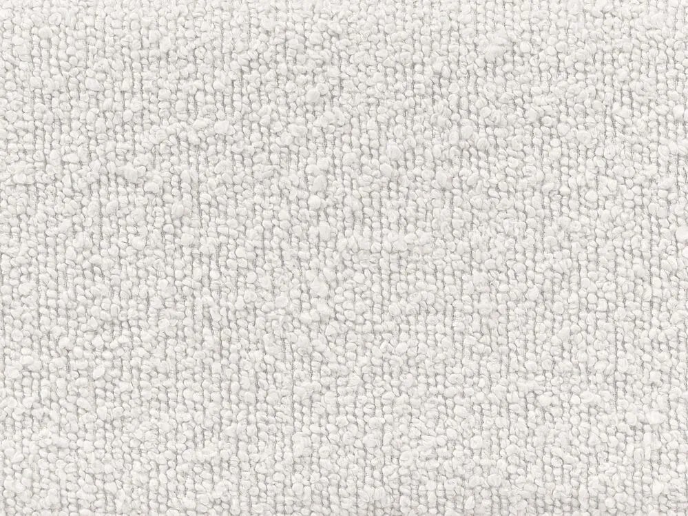 Posteľ s buklé čalúnením 180 x 200 cm biela MARGUT Beliani