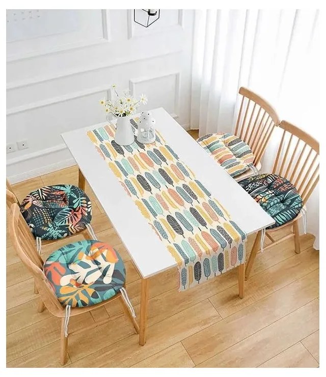 Súprava sedákov a behúňa 5 ks Long Leaves – Mila Home