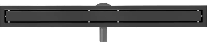 Mexen Flat 360°, nerezový sprchový žľab vzor M13 2v1 na vloženie dlažby 100 cm, čierna matná, 1710100-40