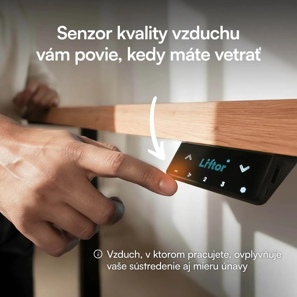 Liftor Expert výškovo nastaviteľný, elektricky polohovateľný stôl