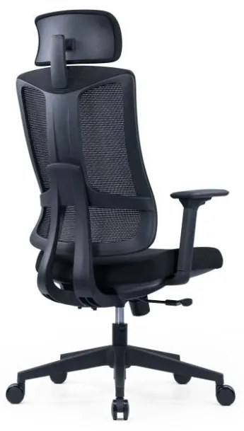 Kancelárska ergonomická stolička SLIDE — látka, sieť, viac farieb Červená
