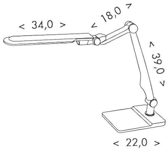 Ecolite LBL1207-CR - LED Stmievateľná stolná lampa MATRIX LED/10W/230V