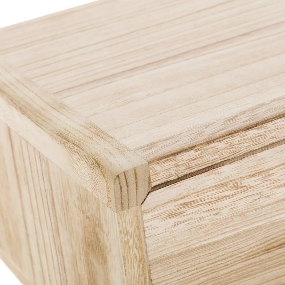 Nočný stolík z exotického dreva v prírodnej farbe Natural Way - Casa Selección