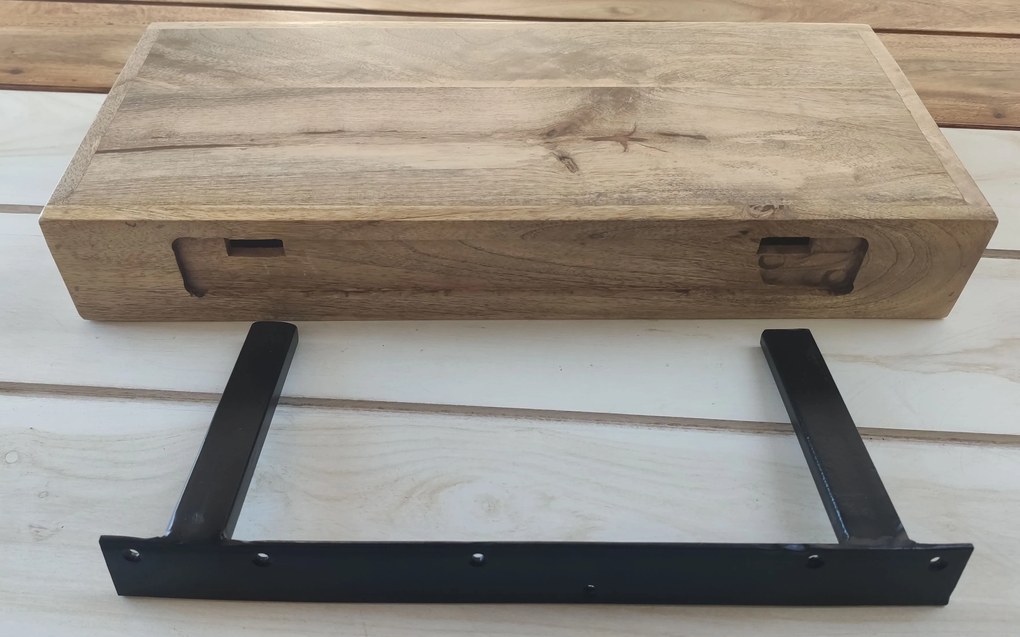 furniture-nabytek.cz - Nástenná polica masív z dreva mango 100x22
