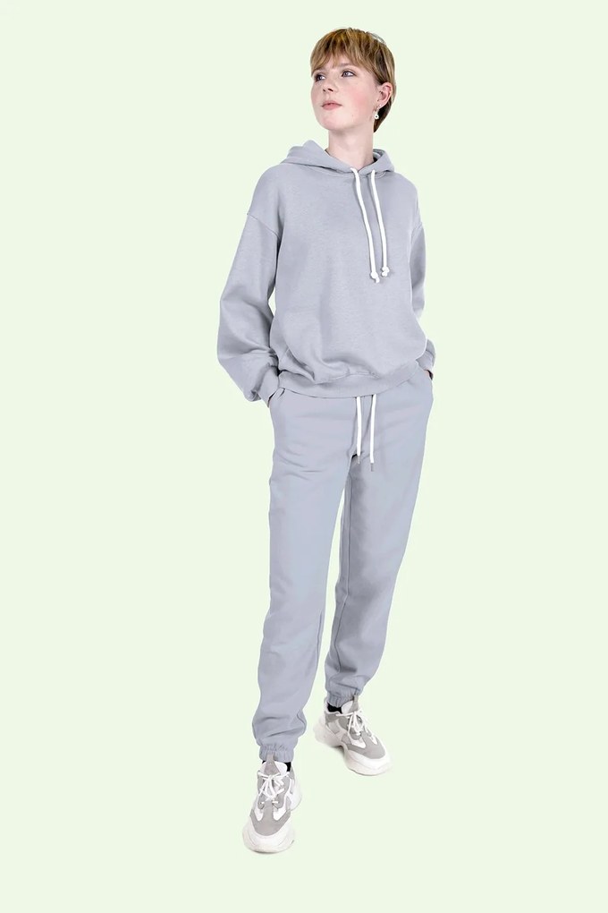 Teplákovina počesaná Jogging 280g - Modrá svetlá