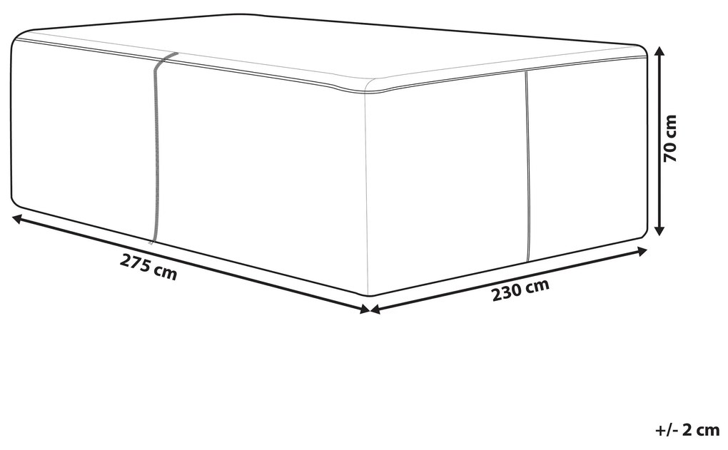 Ochranná plachta k nábytku MAESTRO 275 x 230 x 70 cm CHUVA Beliani