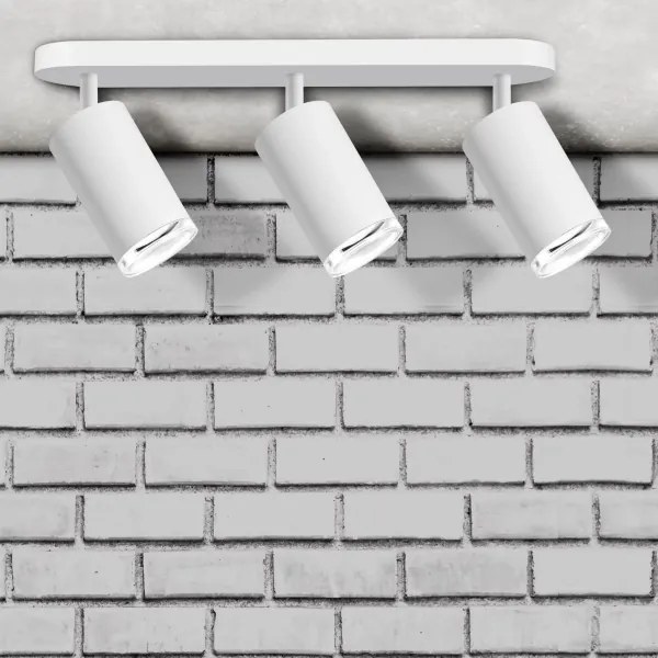 Kúpeľňové bodové svietidlo TURYN 3xGU10/10W/230V IP44 biela