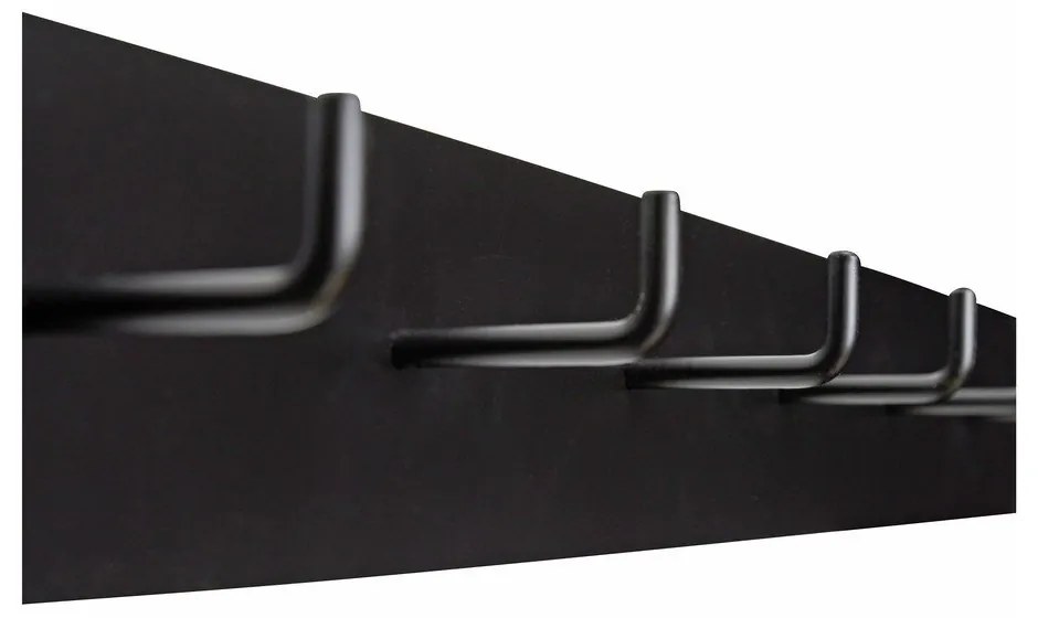 Čierny kovový nástenný vešiak Hack – Hübsch