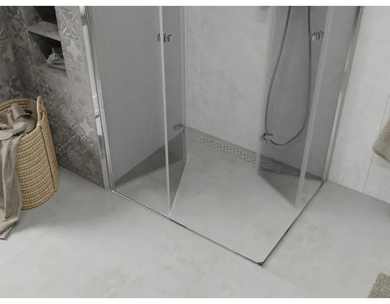 Mexen Lima DUO sprchovací kút 90x70 cm, priehľadný, chróm, 856-090-070-02-00