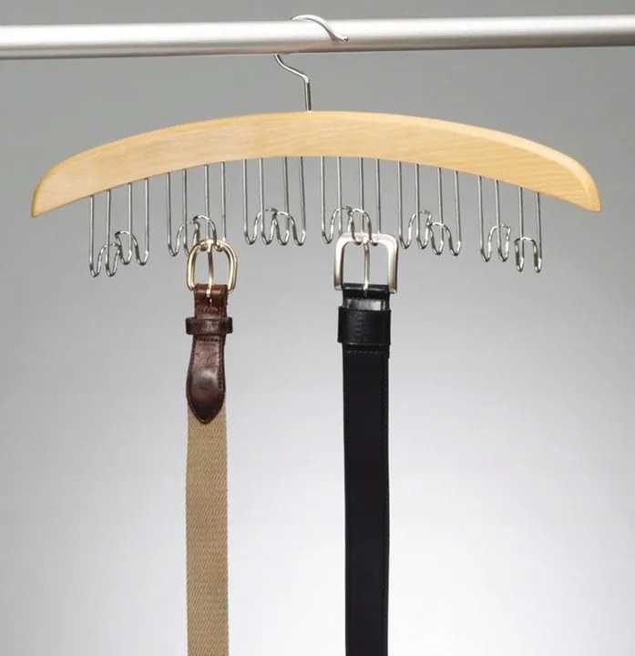 Zeller Present Drevený vešiak na kravaty a opasky, 12 háčikov
