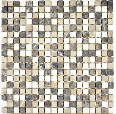 Mozaika z prírodného kameňa MOS 15/95 30,5x30,5 cm béžová/hnedá