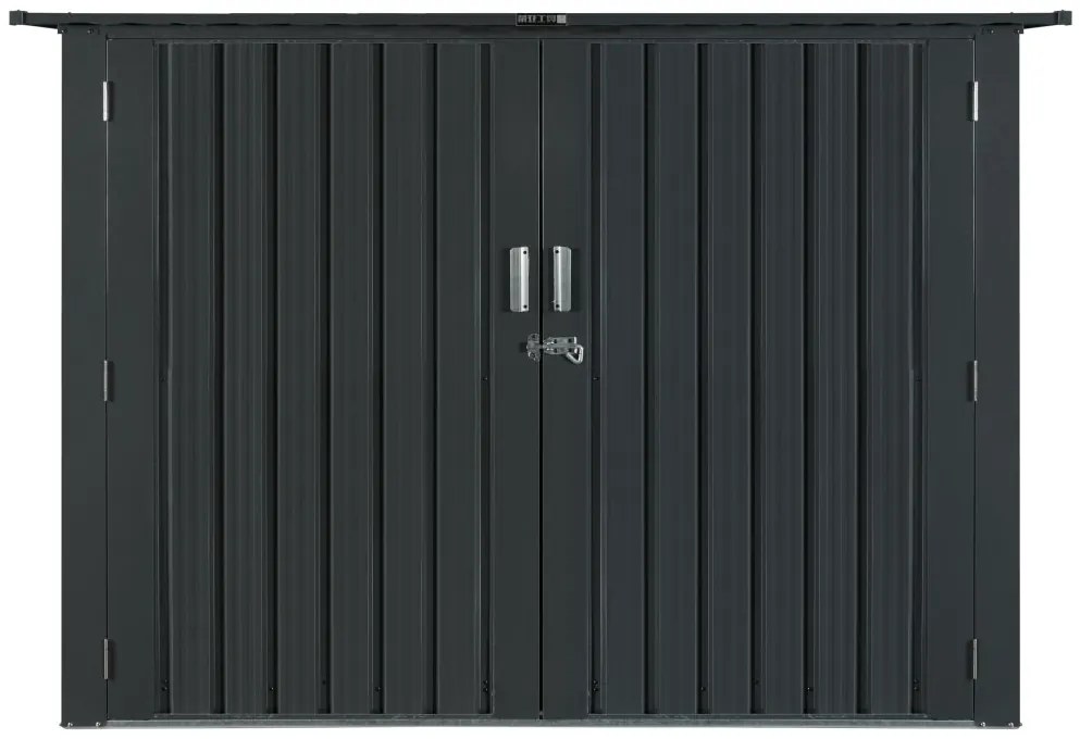 Prístrešok pre 4 bicykle BestBerg CS-4A / 4,2 m² / 204 x 206 x 163 cm / sivá