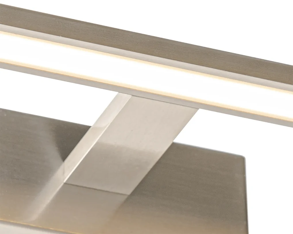Oceľová nástenná lampa 41,5 cm vrátane LED IP44 - Jerre