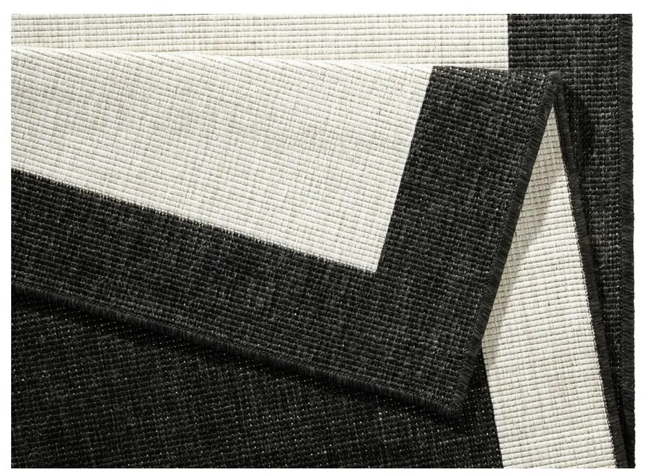 Čierno-krémový vonkajší koberec NORTHRUGS Panama, 160 x 230 cm