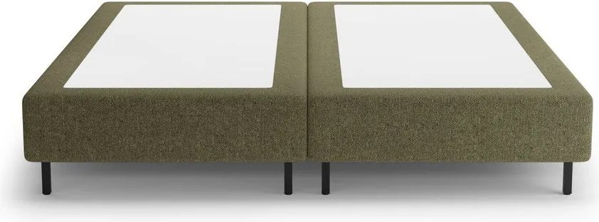 Zelená čalúnená dvojlôžková posteľ bez čela 160x200 cm Whale – Micadoni