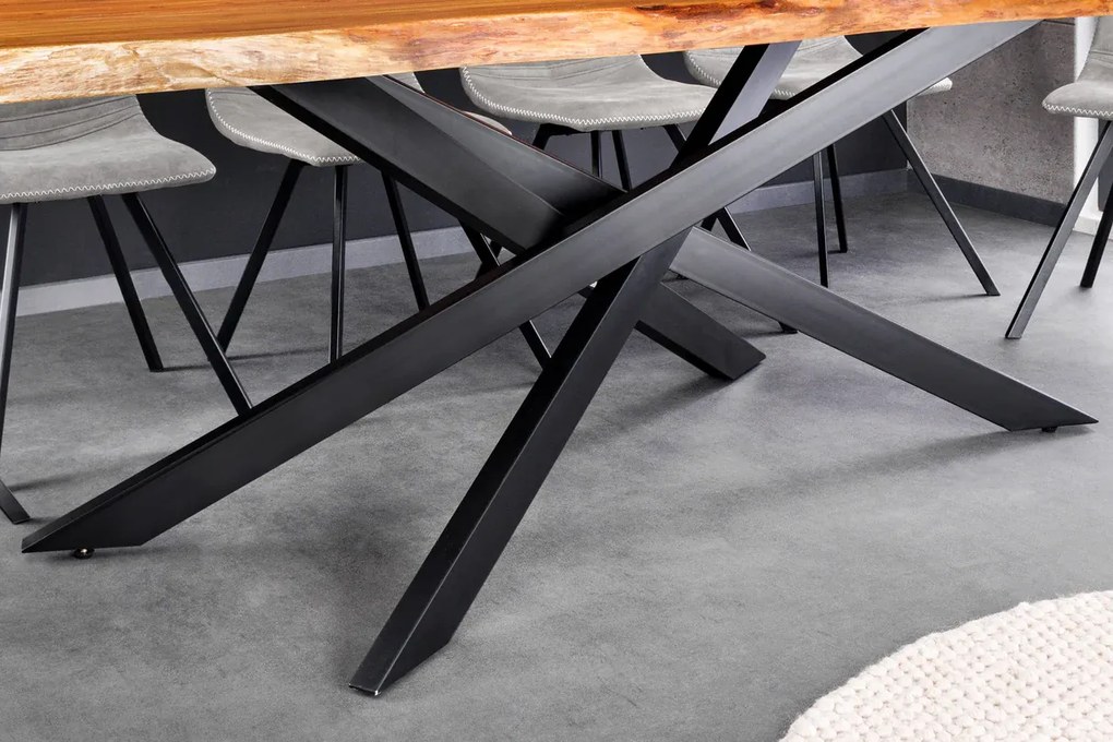 Jedálenský stôl MAMMUT 200 cm akáciové drevo 60 mm prírodná hnedá