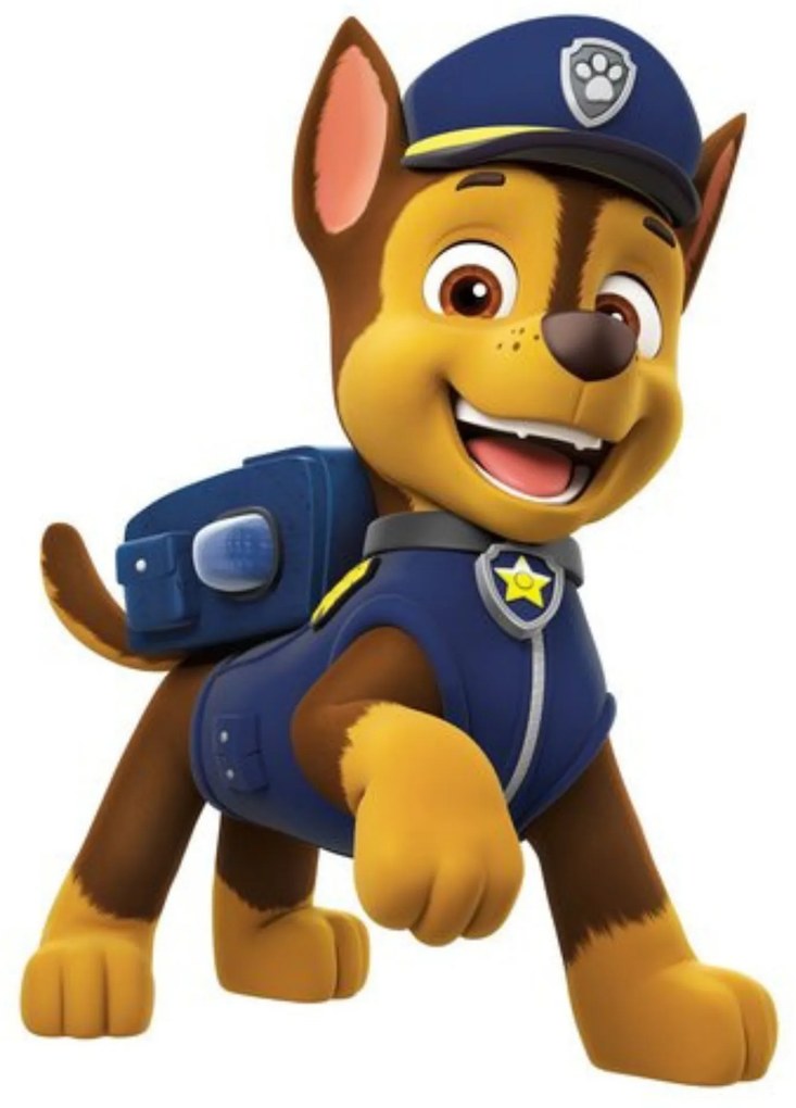 PIPPER. PAW Patrol - Chase - nálepka nad vypínač