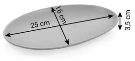 Tescoma Tanier servírovací FANCY HOME Stones 25 cm, biela