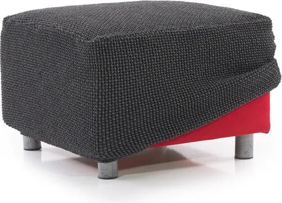 Super strečové poťahy NIAGARA antracitová taburetka (40 - 60 cm)