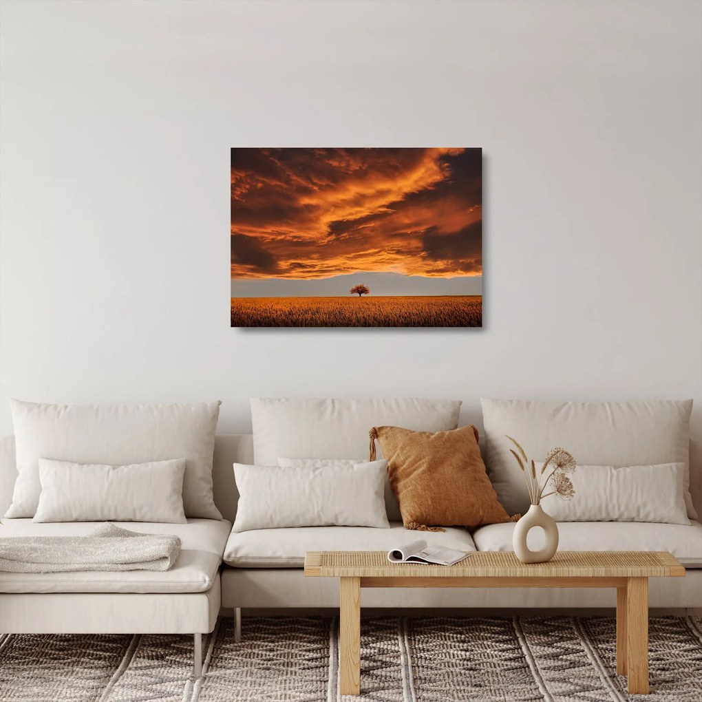 Sklenený obraz mračien (70x50 cm)