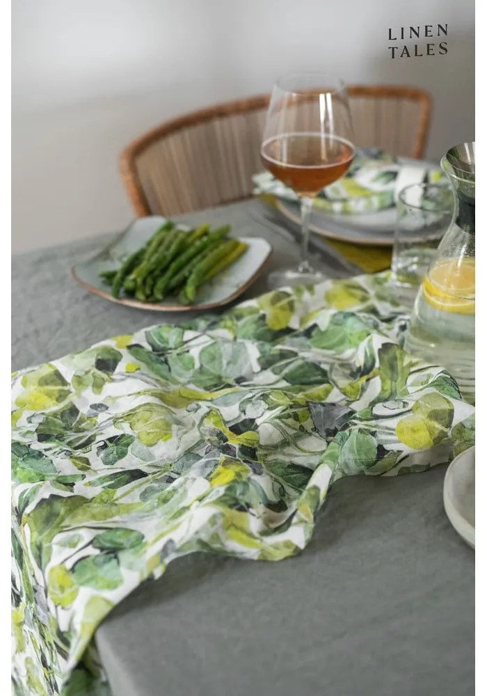 Ľanový behúň na stôl 40x200 cm Lotus – Linen Tales