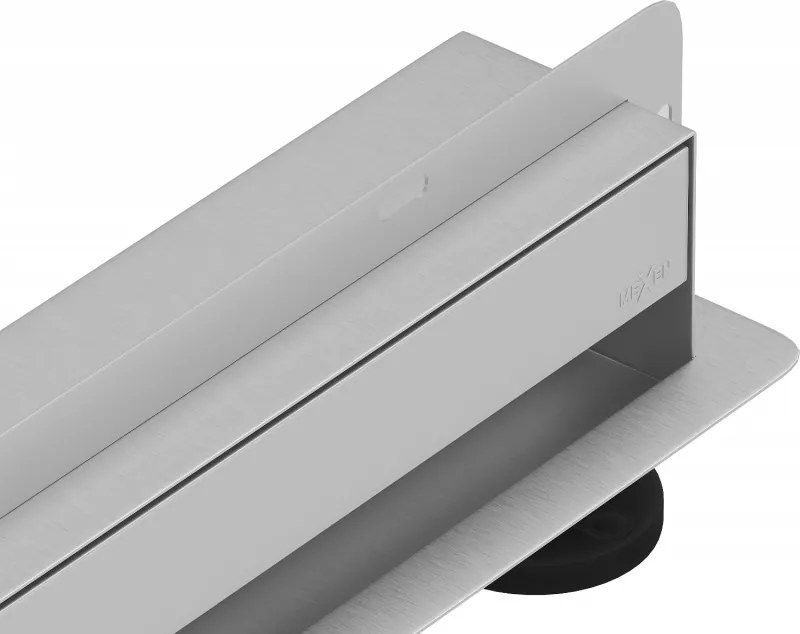 Mexen Flat nerezový sprchový žľab na stenu 110 cm vzor WALL, 1030110