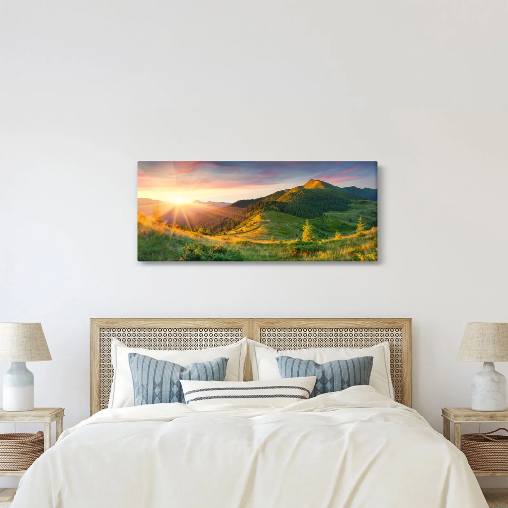 Obraz - Letná krajina (120x50 cm)