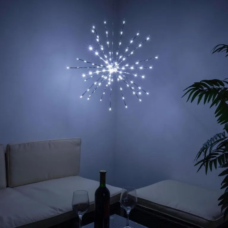 Nexos 33225 Osvetlenie - meteorický dážď,120 LED, studená biela