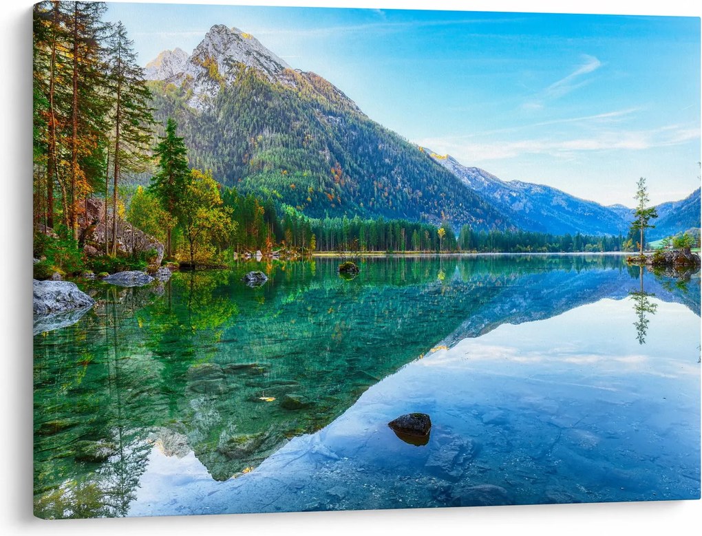 Obraz - Jazero Hintersee (70x50 cm)