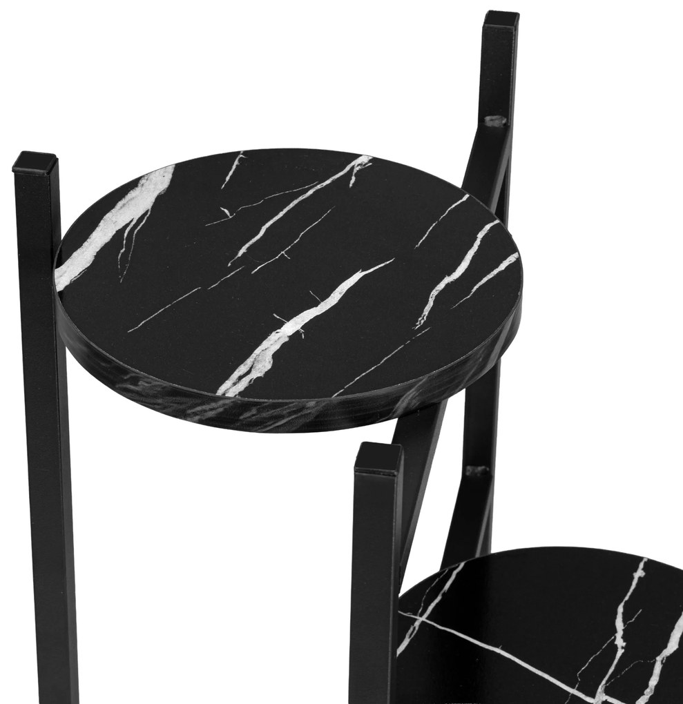 Stojan na kvety TRETORRI čierny mramor