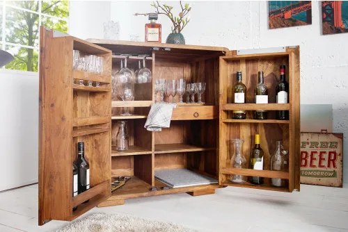 Komoda/Bar 35897 Drevo Sheesham/Palisander - Komfort-nábytok