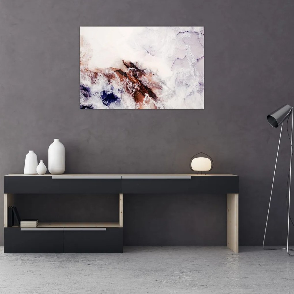 Obraz - Fialový mramor N⁰1 (90x60 cm)