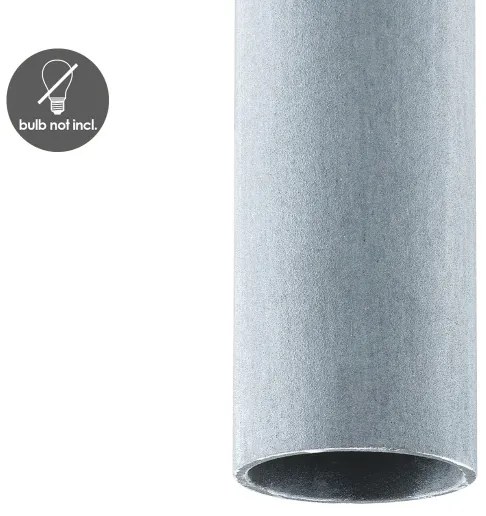 Luster na lanku SAGA 1xE27/40W/230V šedá