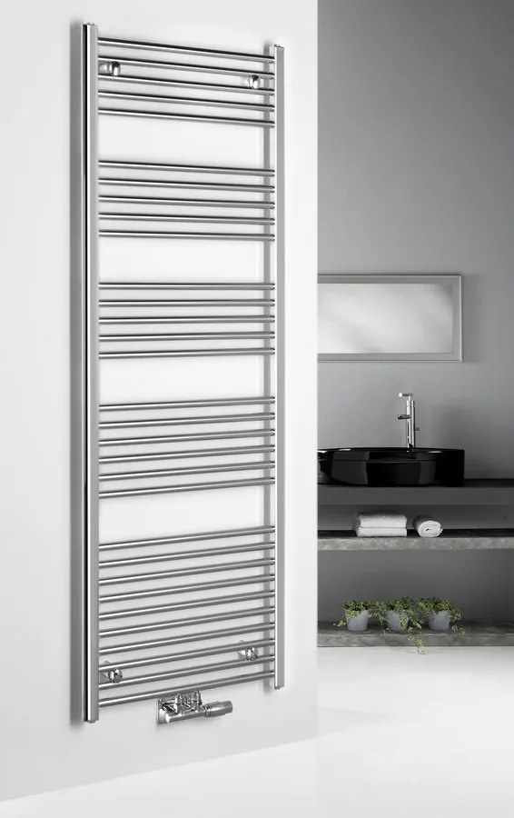 Aqualine, ALYA vykurovacie teleso rovné 600x1785 mm, stredové pripojenie, chróm, LLS306