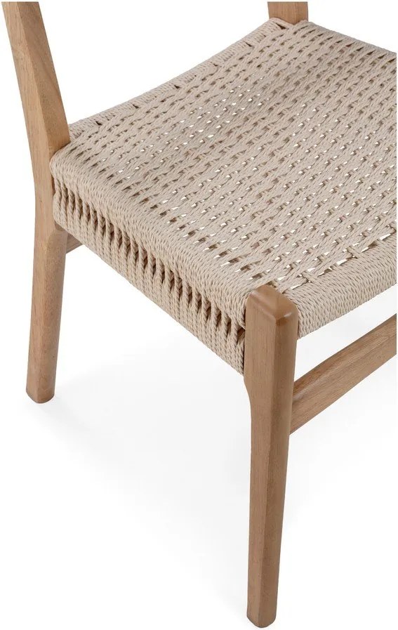 Jedálenské stoličky v súprave 2 ks z kaučukového dreva v prírodnej farbe Biel – MOME