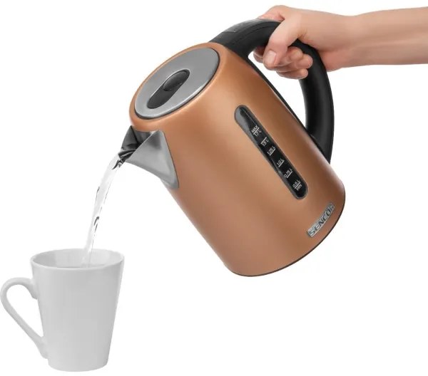 Sencor - Rýchlovarná kanvica s termoreguláciou 1,7 l 2150W/230V medená