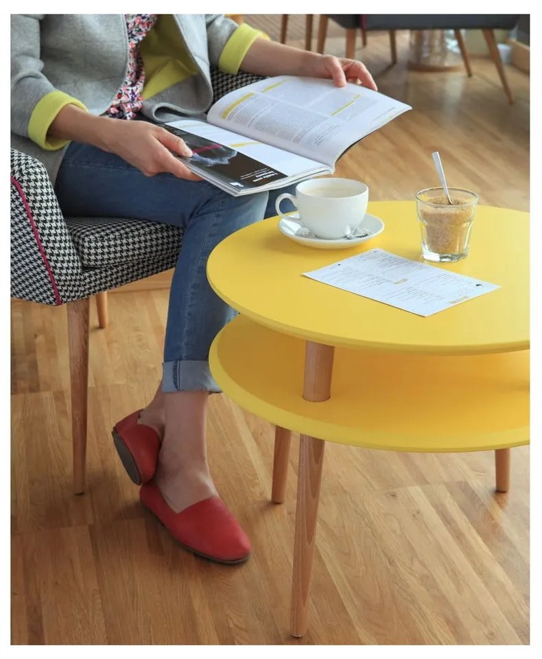 Tmavosivý konferenčný stolík Ragaba UFO, ⌀ 57 cm