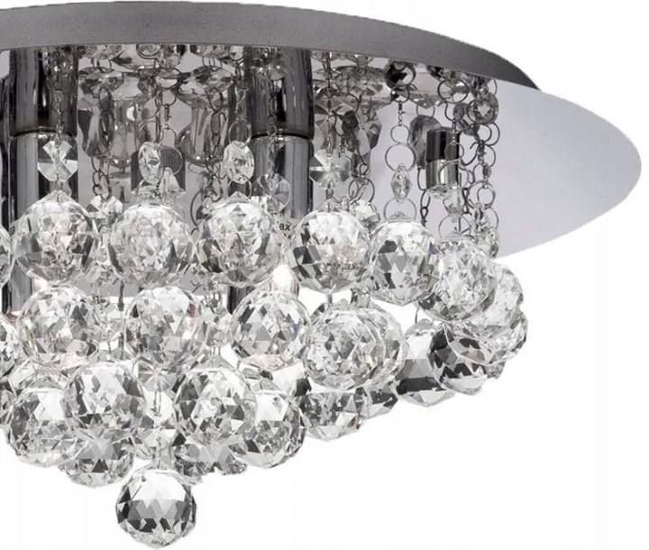 Toolight - Krištáľová stropná lampa Glamour 3xG9 APP403-C, chrómová, OSW-00550