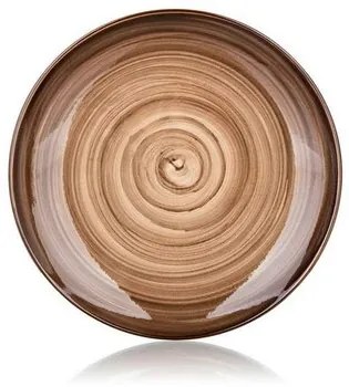 Banquet Tanier plytký PALAS, 27 cm, hnedá