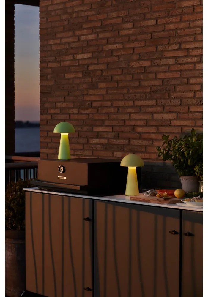 Zelená LED stolová lampa na diaľkové ovládanie (výška 28 cm) Sam – Sirius