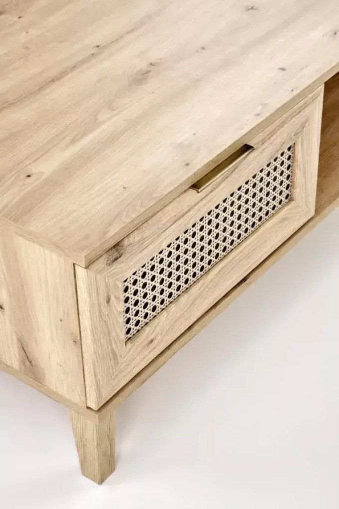 Konferenční stolek Borneo K 120 cm dub artisan/černý