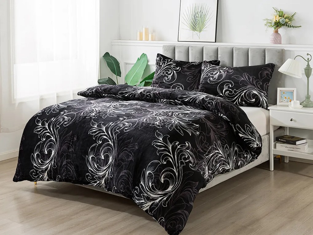 XPOSE® Mikroplyšové obliečky RAMADA Exclusive - čierne / biele
