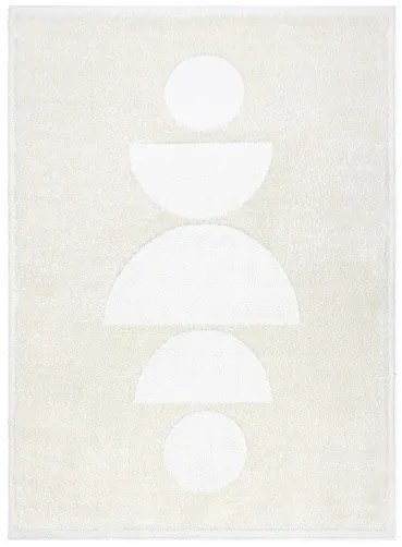 Dywany Łuszczów Kusový koberec Mode 8598 geometric cream - 80x150 cm