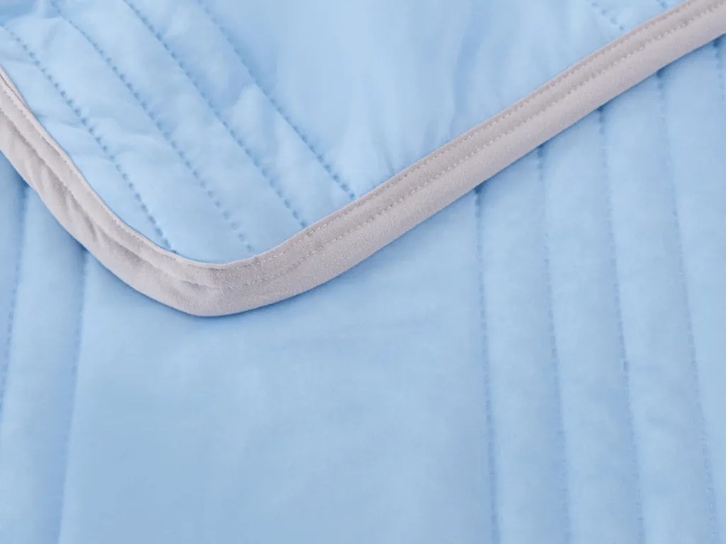 Chladiaca letná prikrývka CELIA, modrá Rozmer: 140 x 200 cm