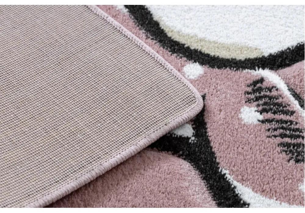 Detský kusový koberec Sloník ružový 200x290cm
