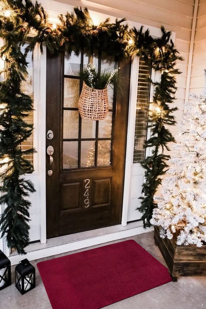 Protišmyková rohožka Mojkoberec Original 104483 Red – na von aj na doma, 80x120, červená, chodba / predsieň, Mujkoberec Original