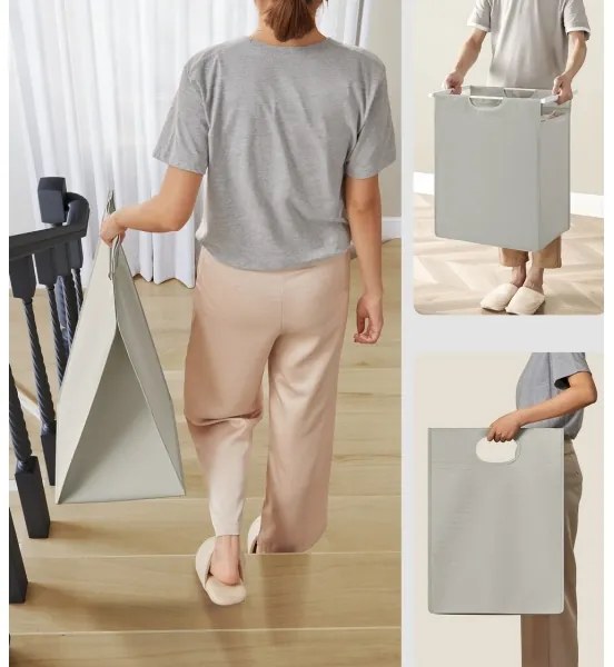 Koš na bielizeň REX biela