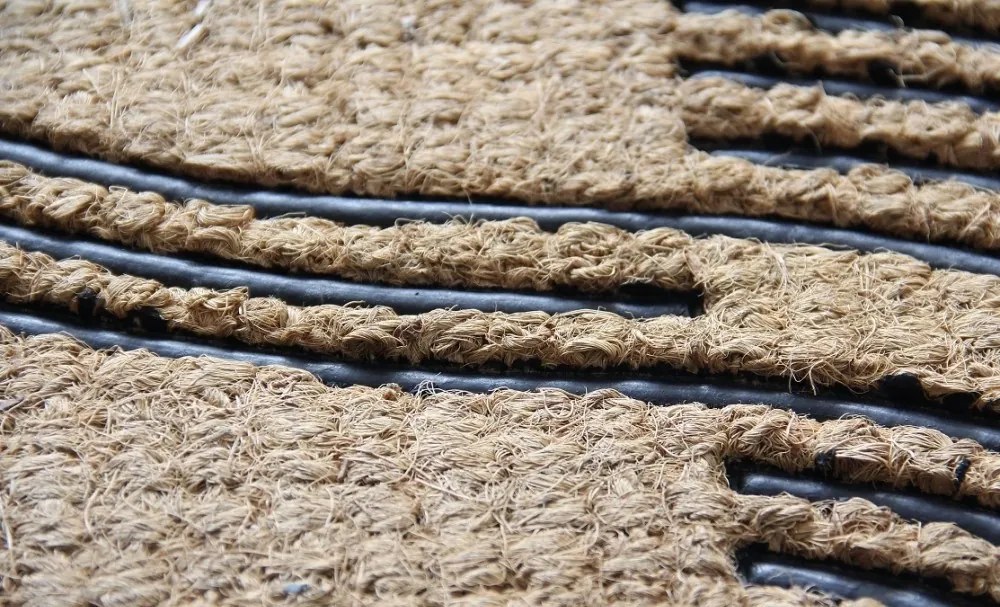 BO-MA, Rohožka Kokos + guma vlnky – na von aj na doma, 40x70, hnedá, chodba / predsieň